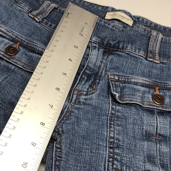VINTAGE JACOB CONNEXION STRETCH DENIM CAPRIS 4/27x25 😎 - Picture 8 of 12